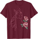DreamWorks Spirit Riding Free Big Flower Spirit T-Shirt - T-Shirt | Maroon