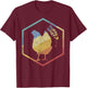 Funny Farmer Joke Guess What Chicken Butt Gift Design T-Shirt - T-Shirt | Maroon
