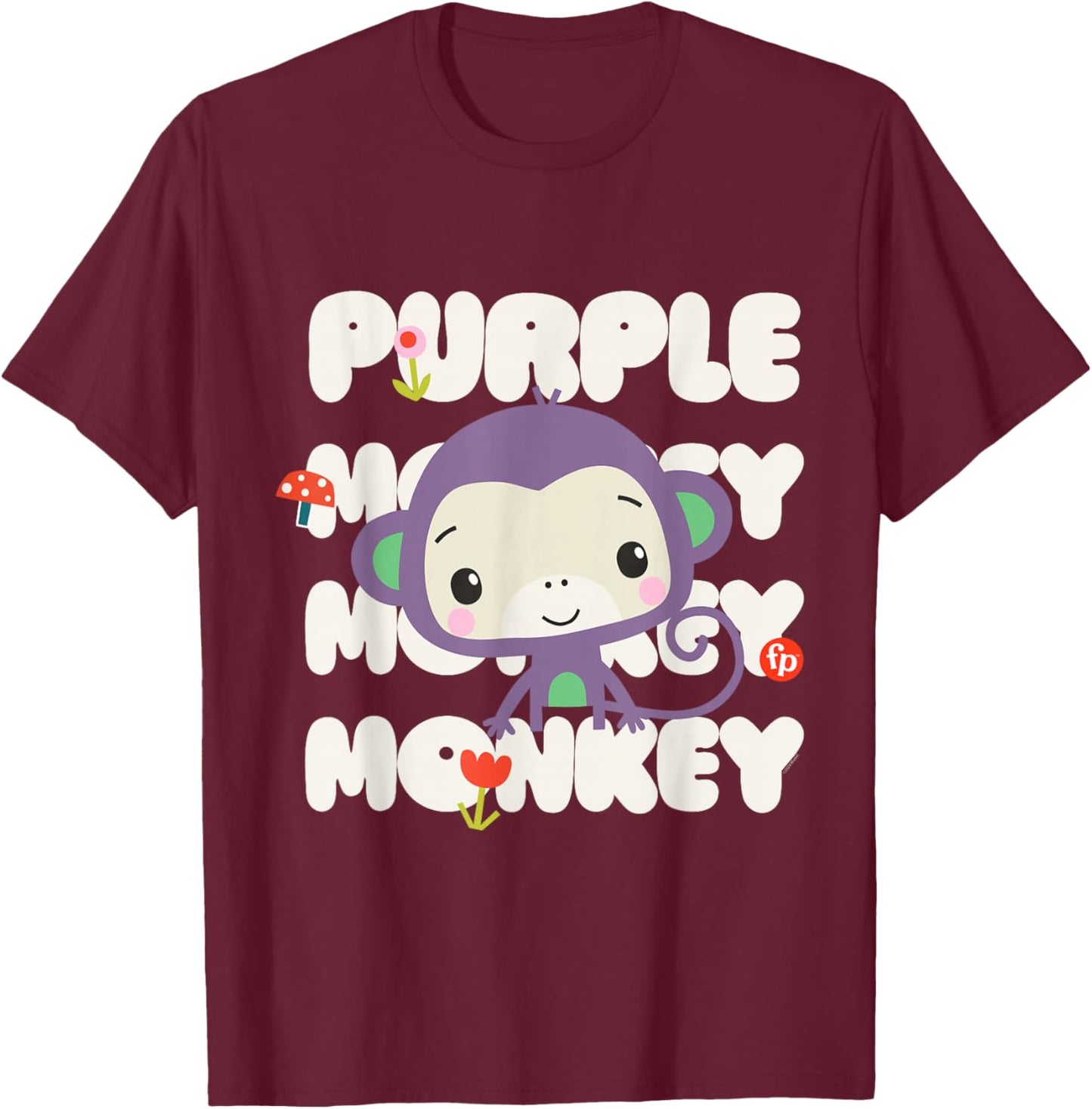 Fisher-Price Purple Monkey T-Shirt - T-Shirt | Maroon