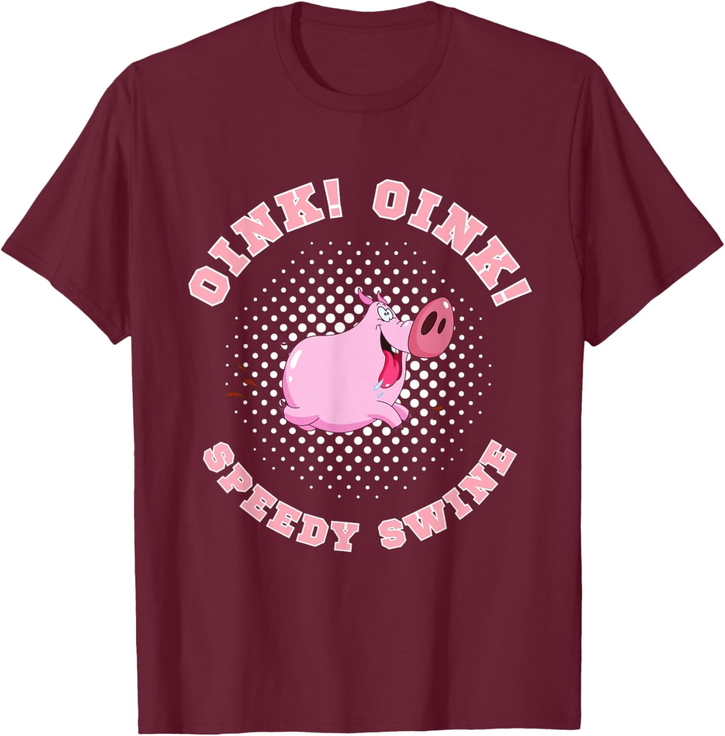 PIG Race Team Pig Running Team funny Pic Racing T-Shirt - T-Shirt | Maroon