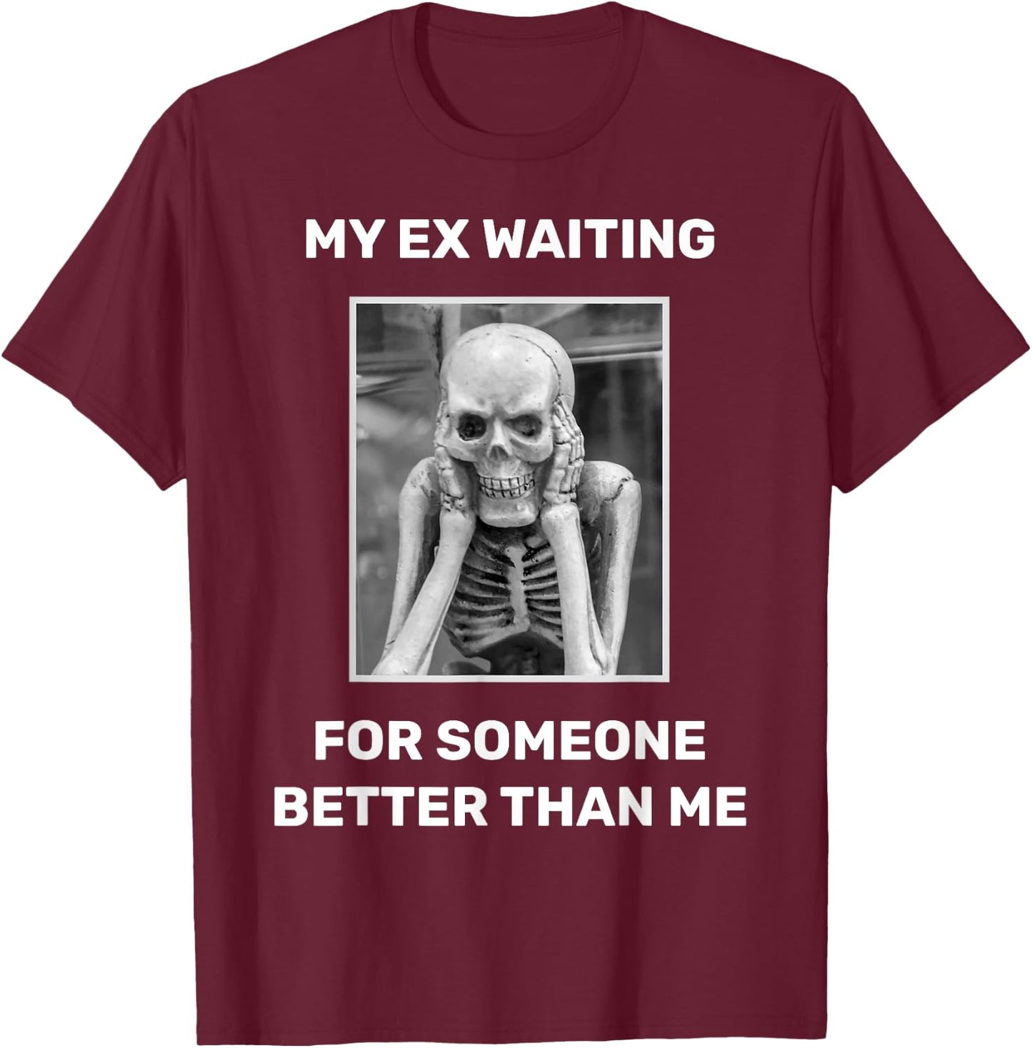 Just Divorced Funny Divorce Party Ex Wife Husband Breakup T-Shirt - T-Shirt | Maroon