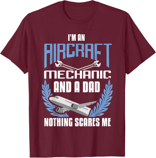 Aircraft Mechanic Dad Shirt Airplane Mechanic Father Gift
