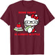 Hello Kitty Being Smart Is Always In Style Books Student T-Shirt - T-Shirt | Maroon