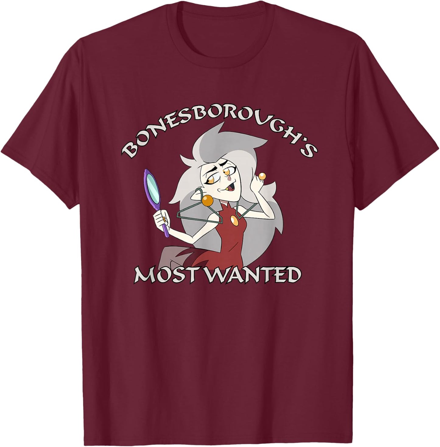 Disney Channel The Owl House EDA Small T-Shirt - T-Shirt | Maroon