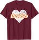 Hamilton Heights Huskies Over Heart T-Shirt - T-Shirt | Maroon