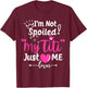 I'm Not Spoiled My Titi Just Loves Me Tia Team Kids Matching T-Shirt - T-Shirt | Maroon