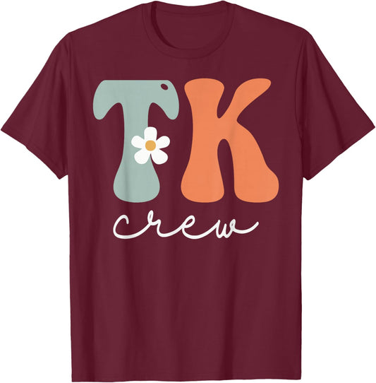 TK Crew Groovy Women Appreciation Day Hello Back To School T-Shirt - T-Shirt | Maroon