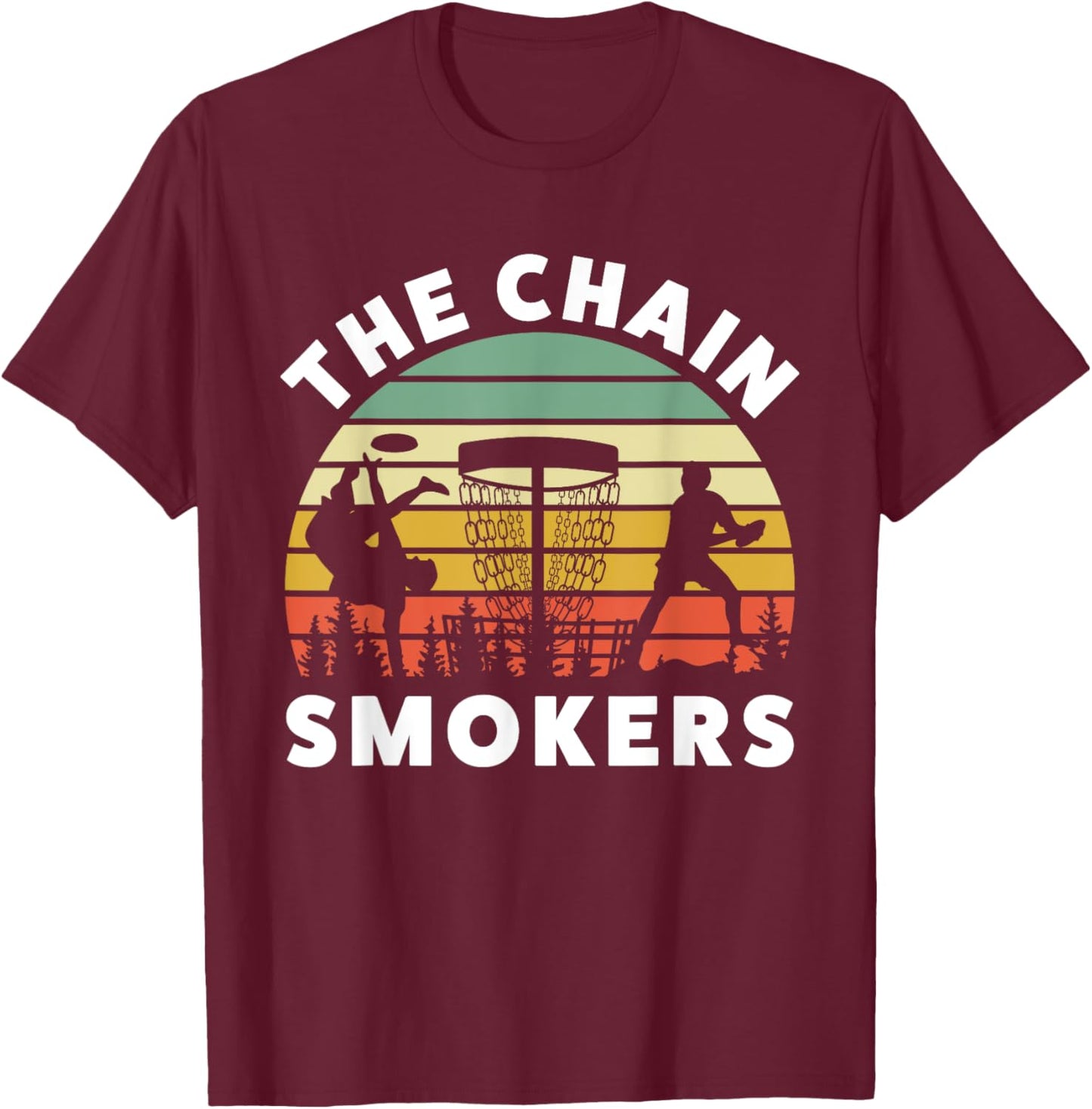 Funny Disc Golf Game Team Name Tournament Work Event Apparel T-Shirt - T-Shirt | Maroon