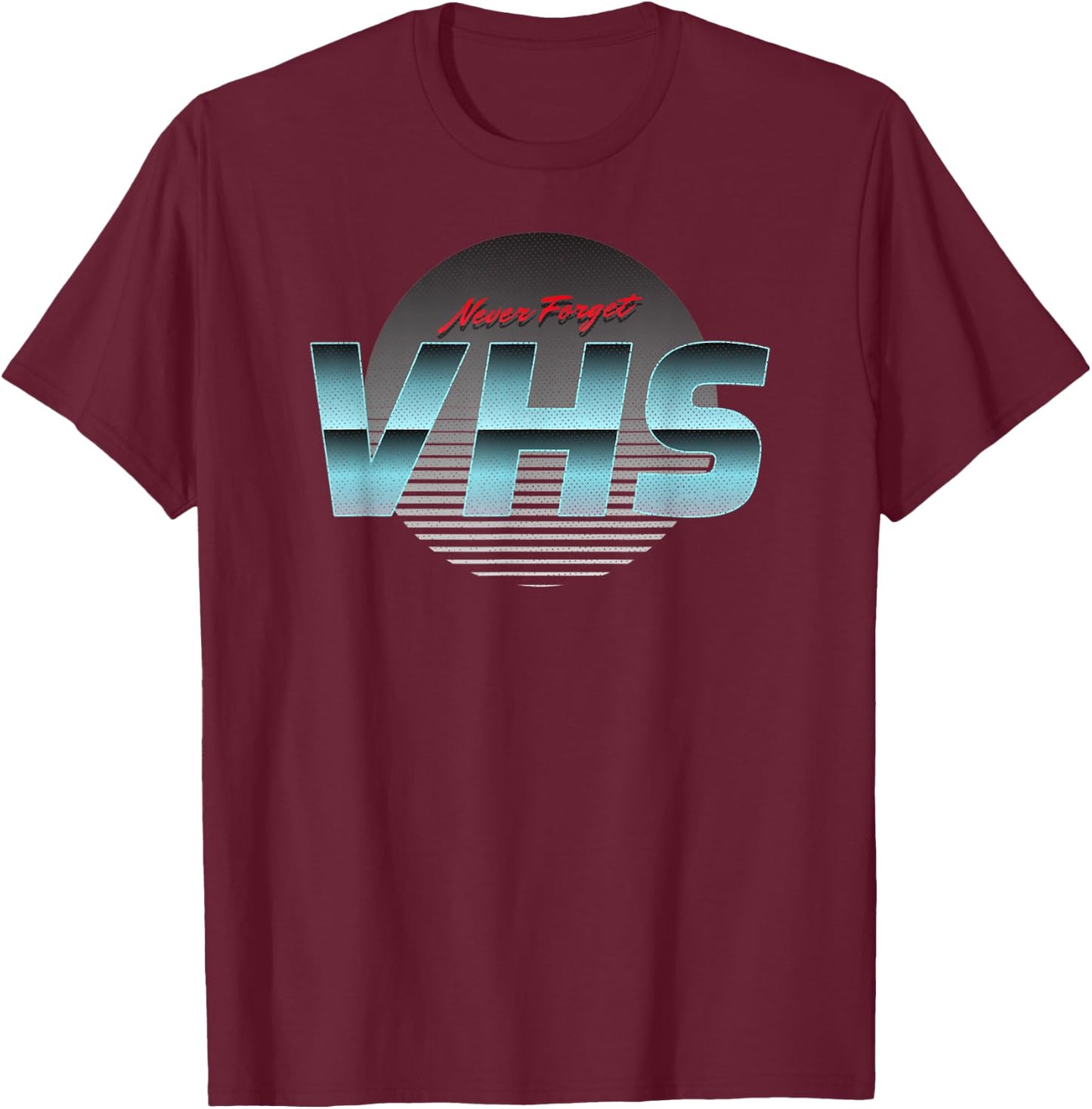 Retro VHS Gift T-Shirt - T-Shirt | Maroon