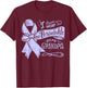 I Wear Periwinkle For My Grandpa Esophageal Cancer Awareness T-Shirt - T-Shirt | Maroon