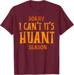 Sorry I Can't It's Haunt Season T-Shirt - T-Shirt | Maroon