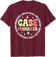 Case Manager Appreciation Circle Case Management T-Shirt - T-Shirt | Maroon