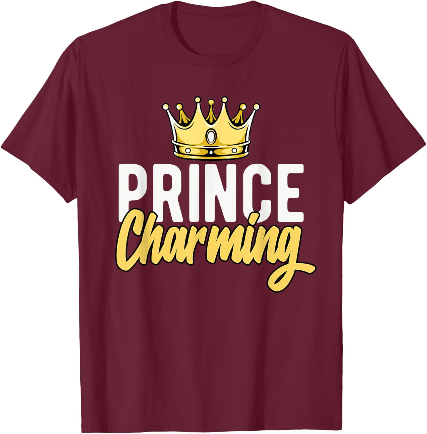 Funny Halloween Costumes Prince CharmingFunny Cute Costume T-Shirt - T-Shirt | Maroon