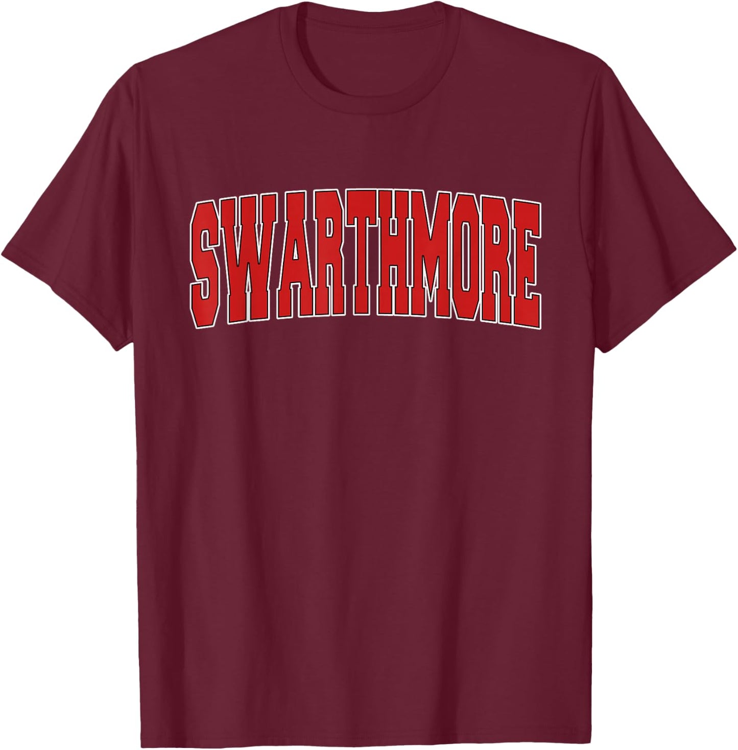 SWARTHMORE PA PENNSYLVANIA Varsity Style USA Vintage Sports T-Shirt - T-Shirt | Maroon