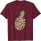 Gus and Spencer - Funny Pineapple - Psych T-Shirt - T-Shirt | Maroon