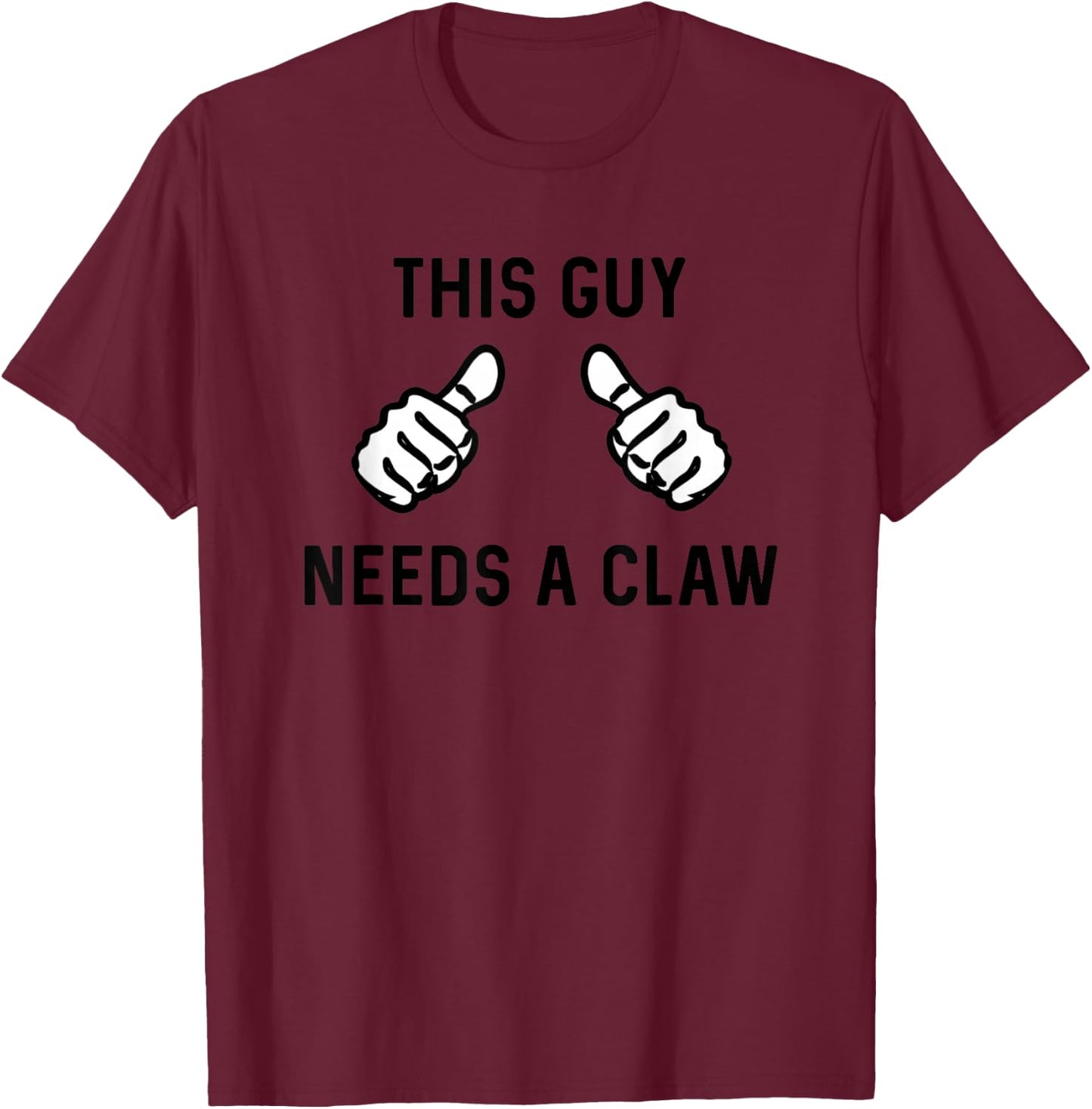 This Guy Needs A Hard Seltzer Funny Bar Crawl Summer Claw T-Shirt - T-Shirt | Maroon