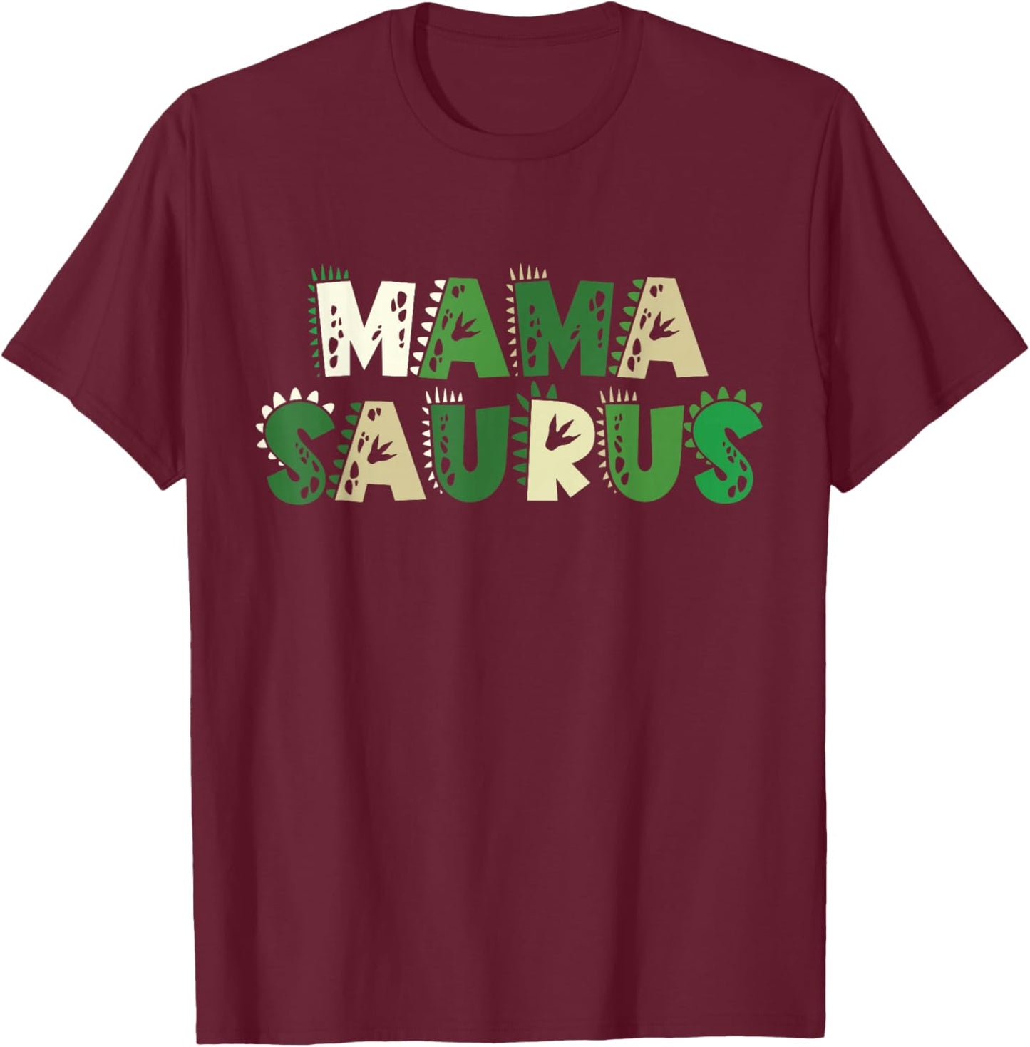 Mama Saurus Matching Family Birthday Dinosaur Men Women Kids T-Shirt - T-Shirt | Maroon