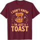 I Don't Know I'm Just A Toast Pastry T-Shirt - T-Shirt | Maroon
