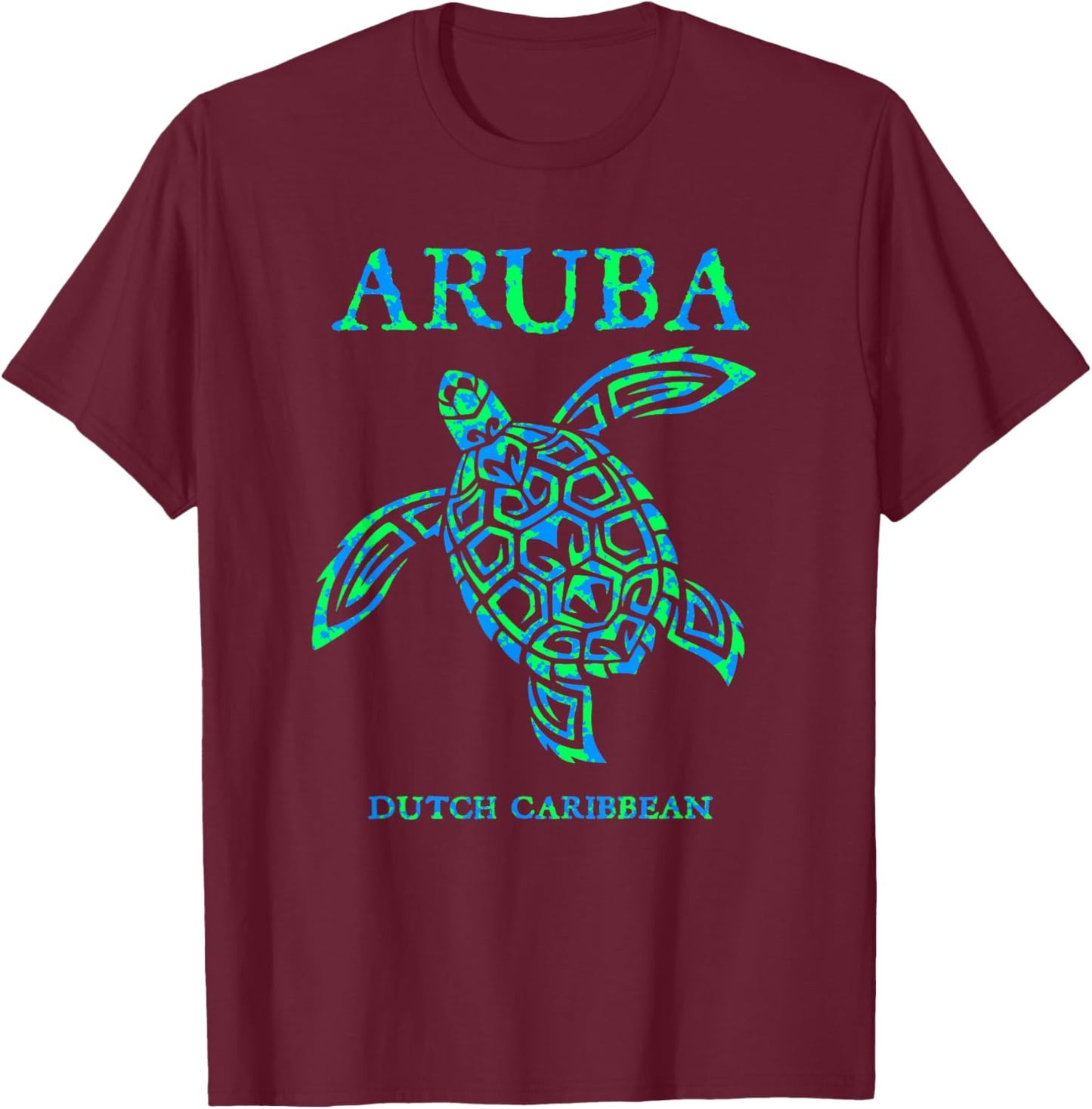 Aruba Sea Turtle Cruise Vacation Souvenir Boys Girls T-Shirt - T-Shirt | Maroon