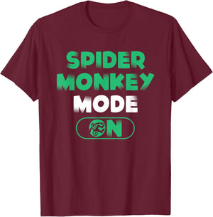 Spider Monkey Lover Jungle Animal Funny Spider Monkey T-Shirt - T-Shirt | Maroon