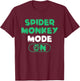 Spider Monkey Lover Jungle Animal Funny Spider Monkey T-Shirt - T-Shirt | Maroon
