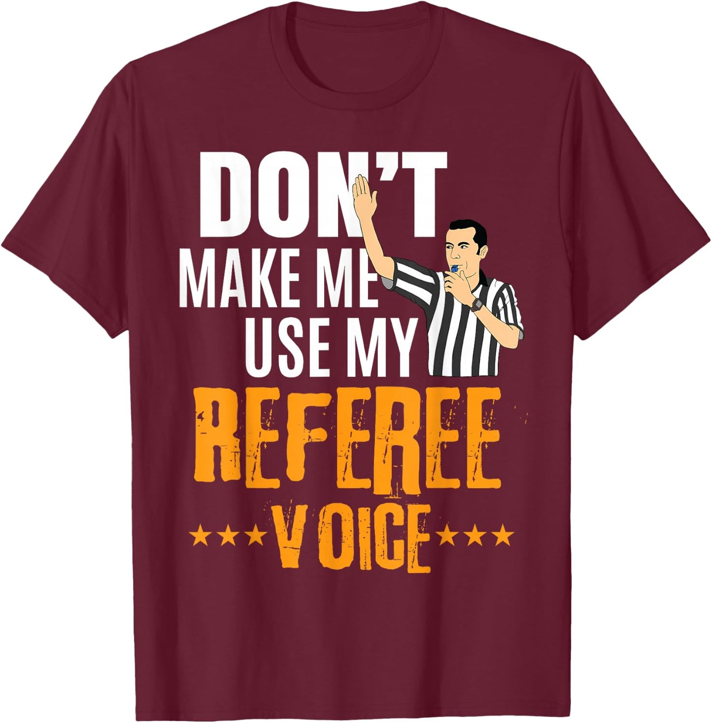 Funny Basketball Ref Hoops - Basketball Referee T-Shirt - T-Shirt | Maroon