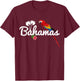 Bahamas Parrot Caribbean Souvenir T-Shirt - T-Shirt | Maroon