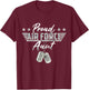 Proud Air Force Aunt Military US Air Force Family Matching T-Shirt - T-Shirt | Maroon