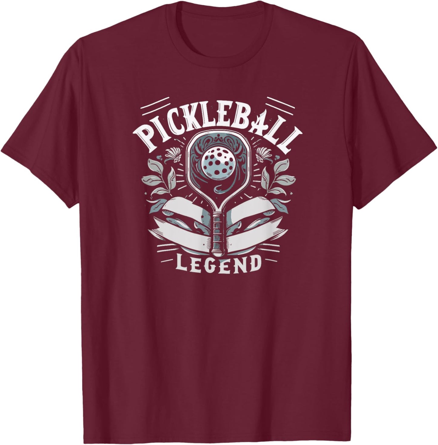 Pickleball Legend, Funny Pickleball Player T-Shirt - T-Shirt | Maroon