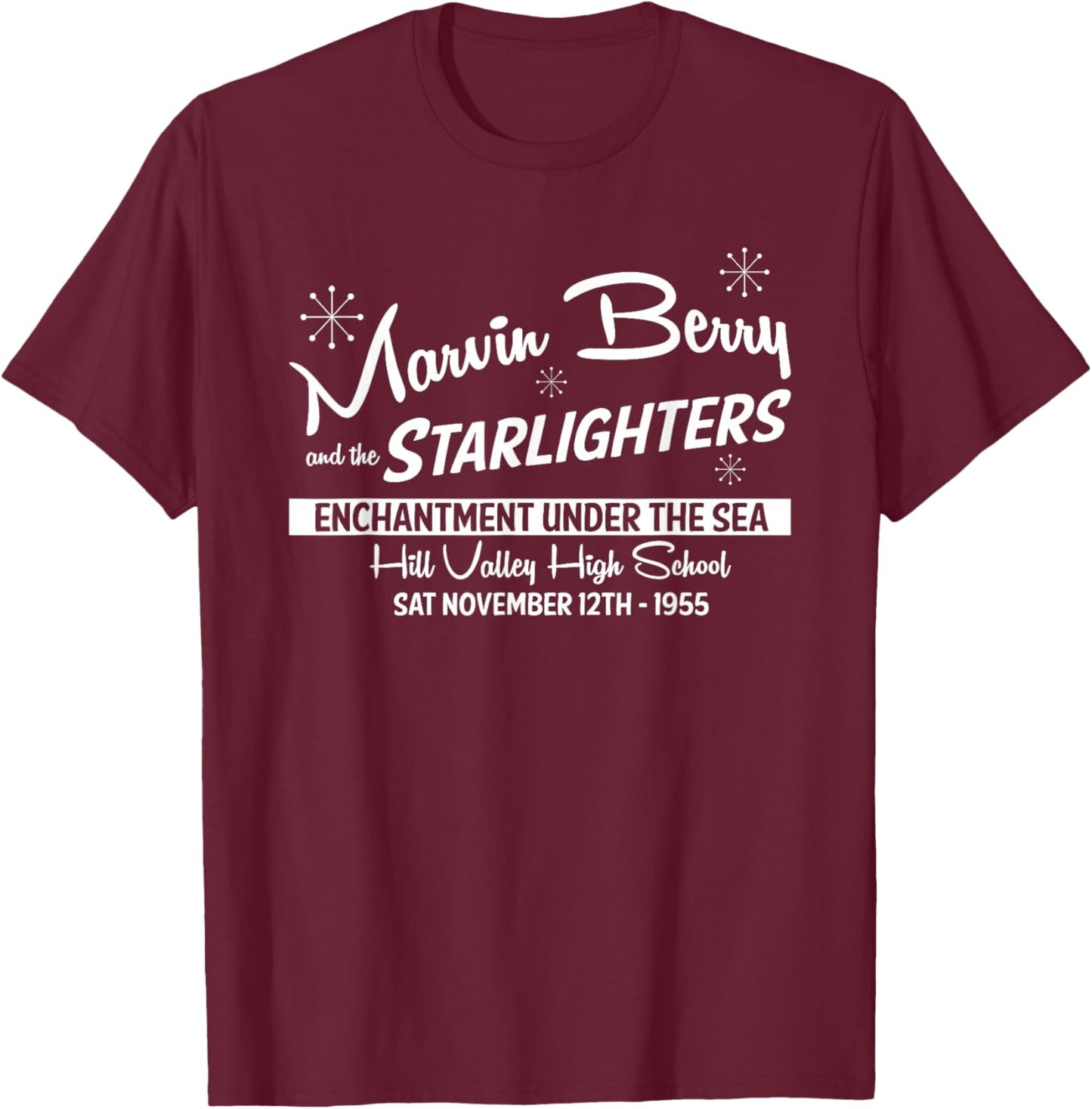 Marvin Berry and the Starlighters Band T-Shirt - T-Shirt | Maroon