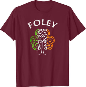 Foley Irish Family Name T-Shirt - T-Shirt | Maroon