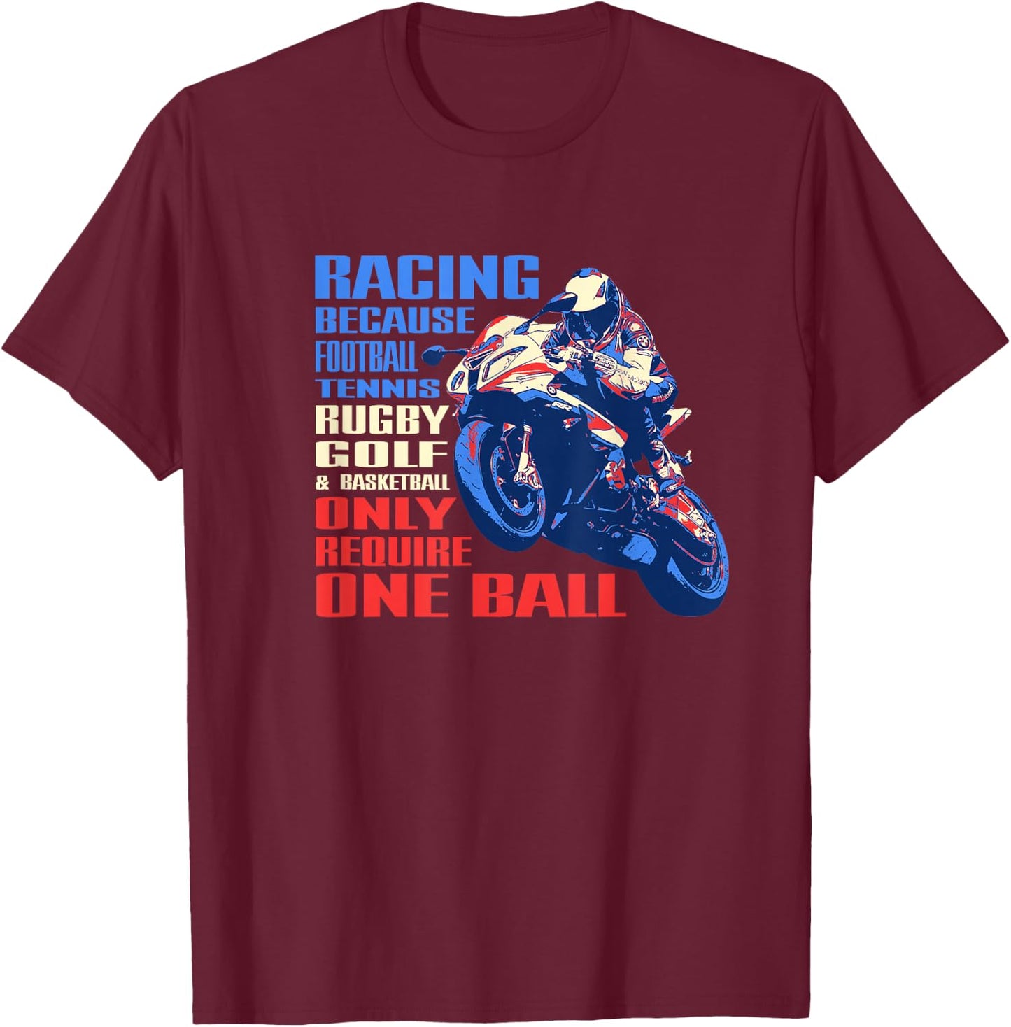 Funny Super Bike Motorcycle Championship Racing T shirt T-Shirt - T-Shirt | Maroon