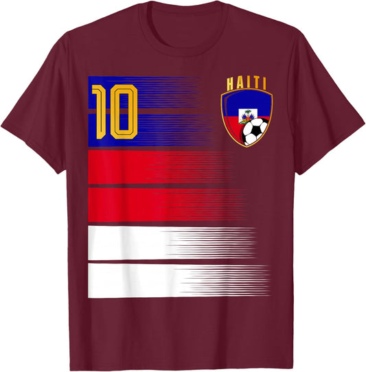 Haiti Flag Haitian Pride Lovers T-Shirt - T-Shirt | Maroon