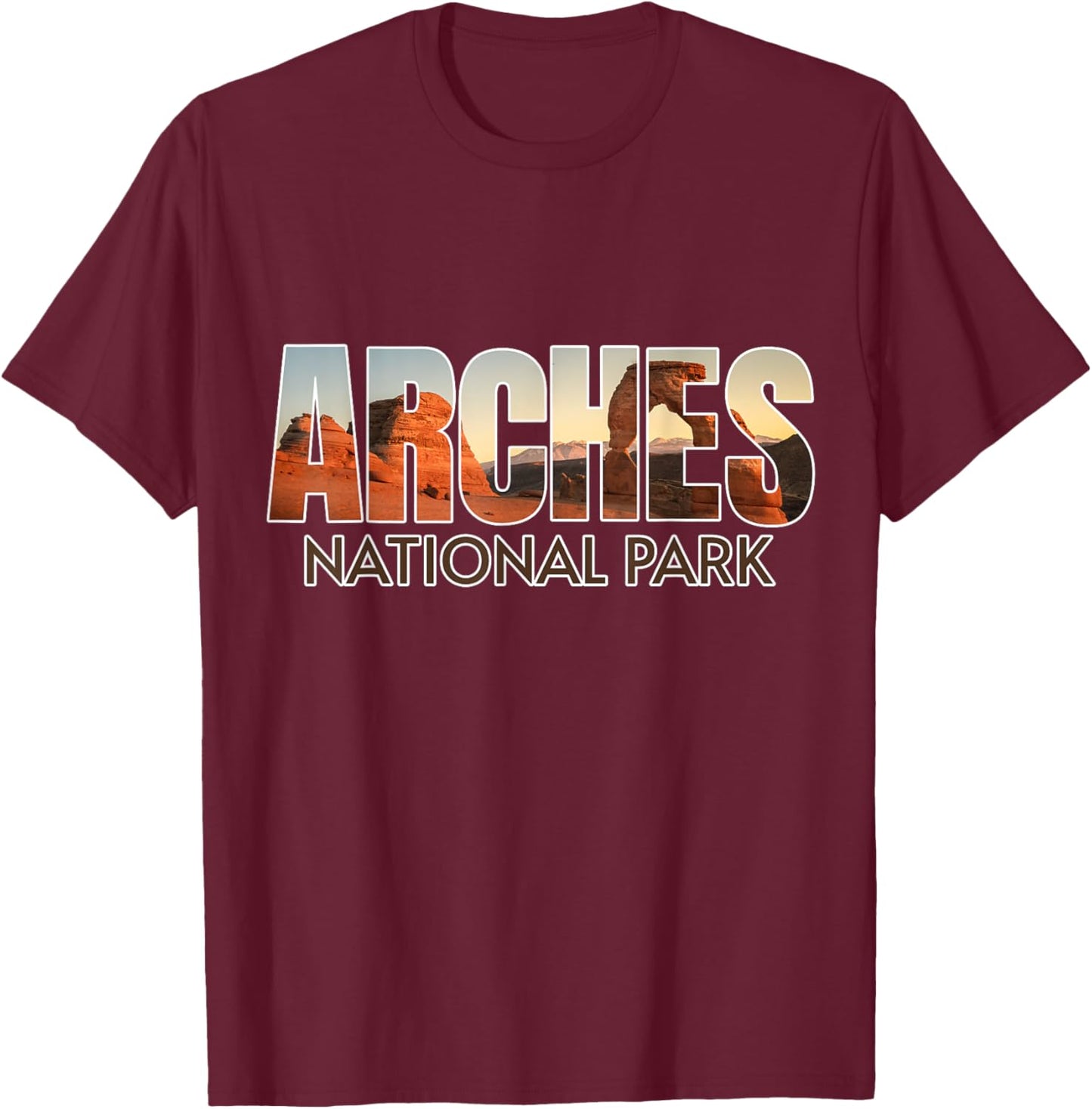Arches National Park T-Shirt - T-Shirt | Maroon