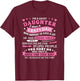 I Am a Lucky Daughter I Have Crazy Dad Funny for Daughter T-Shirt - T-Shirt | Maroon