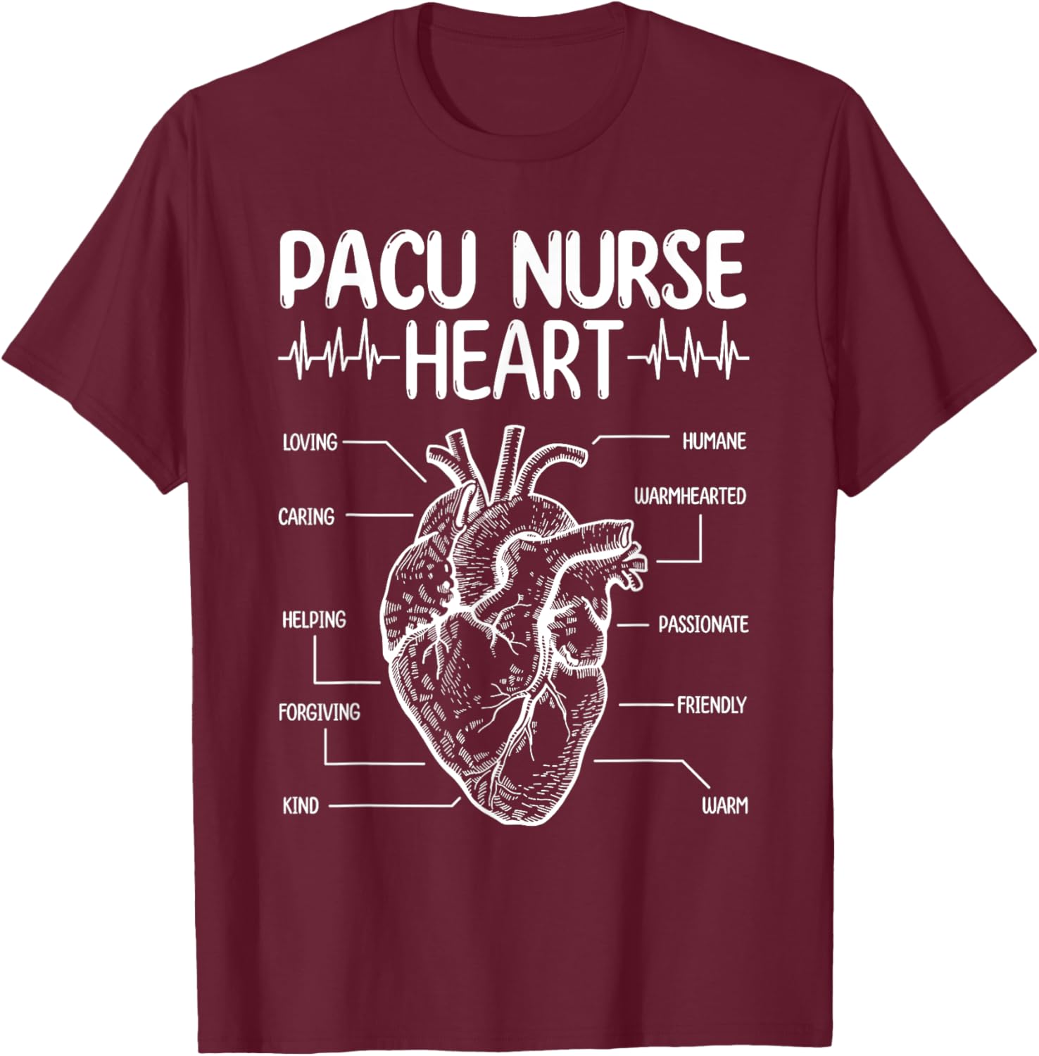 PACU Nurse Accessoires for Work PACU Nursing Essentials T-Shirt - T-Shirt | Maroon