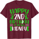 Kidney Transplant Warrior - Happy Birthday to My New Kidney T-Shirt - T-Shirt | Maroon