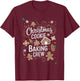 Christmas Cookie Baking Crew Family Christmas X-Mas T-Shirt - T-Shirt | Maroon