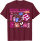 Boho Floral NICU Crew Nurse Poppin' Bottles For The New Year T-Shirt - T-Shirt | Maroon
