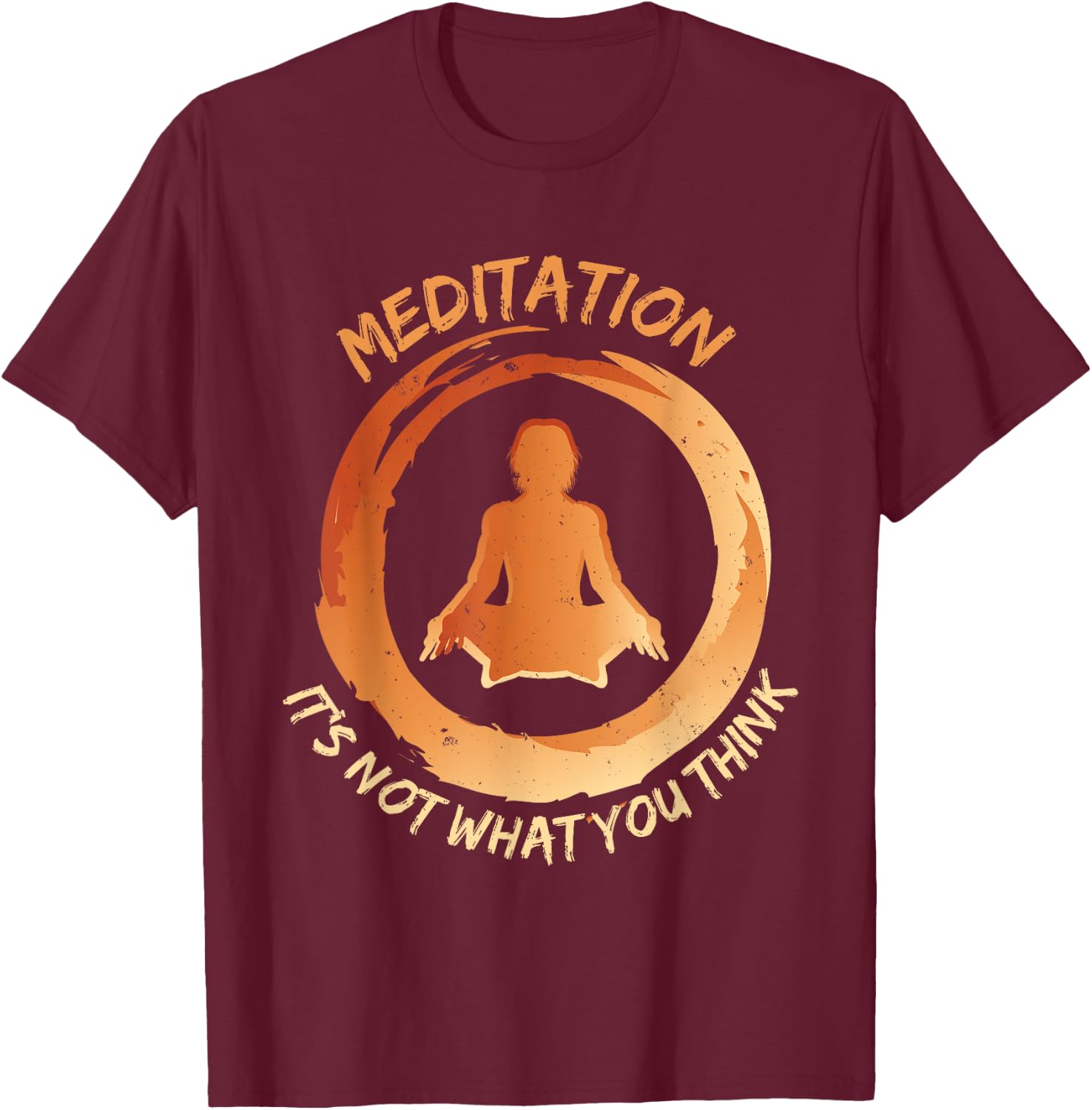 Meditation - Spirituality Zen Buddha Buddhism Om Gift T-Shirt - T-Shirt | Maroon