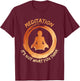 Meditation - Spirituality Zen Buddha Buddhism Om Gift T-Shirt - T-Shirt | Maroon