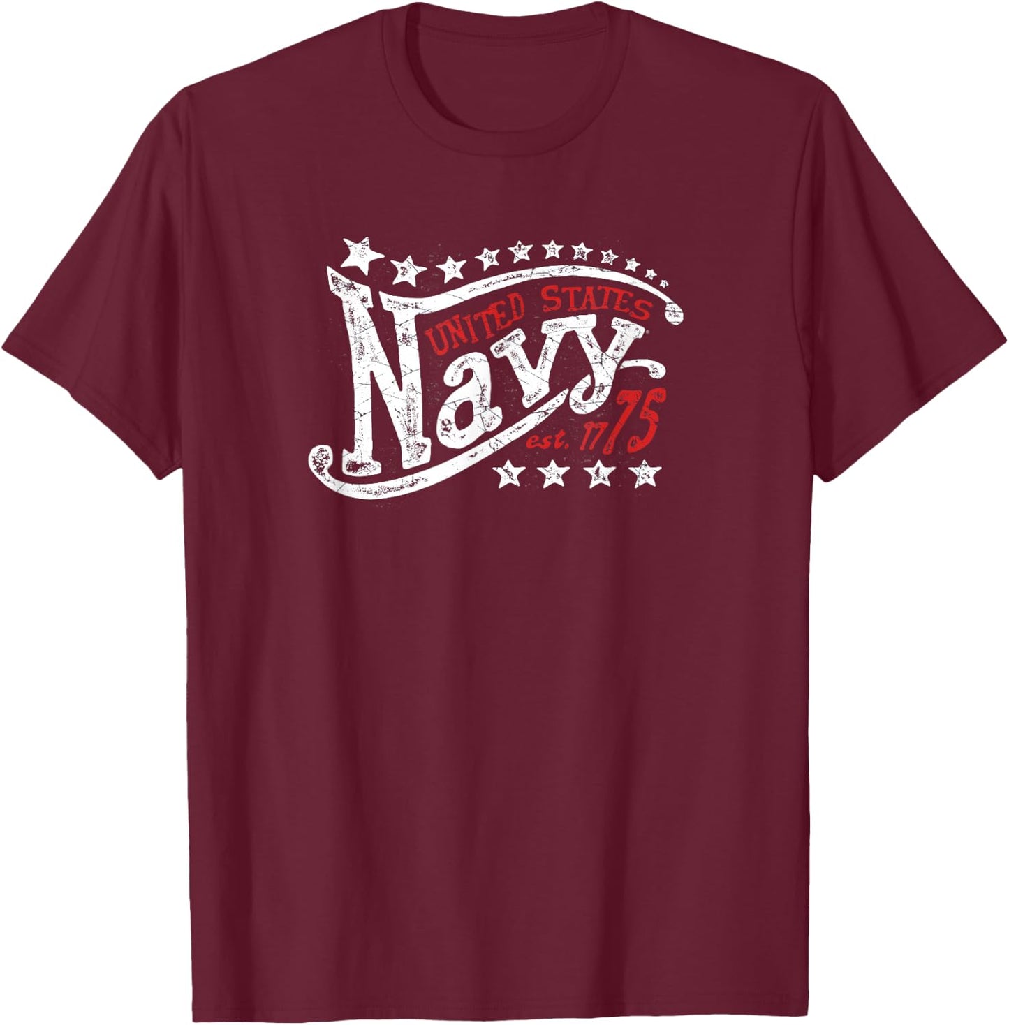 U.S. Navy Stars T-Shirt - T-Shirt | Maroon