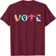 Vote Banned Books Reproductive Rights BLM Political Activism T-Shirt - T-Shirt | Maroon