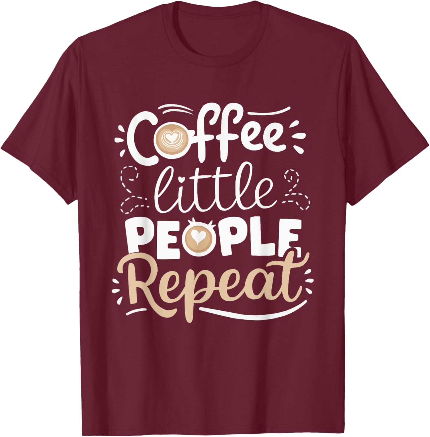 Daycare Teacher Childcare Educator SteMi Apparel Women's Black Cotton Blend Classic Fit Short Sleeve T-Shirt - T-Shirt | Maroon