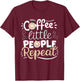 Daycare Teacher Childcare Educator SteMi Apparel Women's Black Cotton Blend Classic Fit Short Sleeve T-Shirt - T-Shirt | Maroon