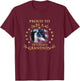 Proud Grandson of a Veteran Thank you Veterans Day T-Shirt - T-Shirt | Maroon