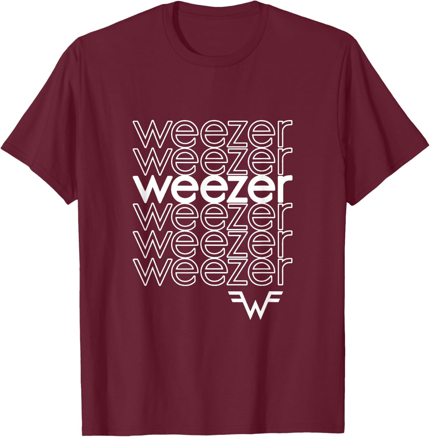 Weezer - Thank You T-Shirt - T-Shirt | Maroon