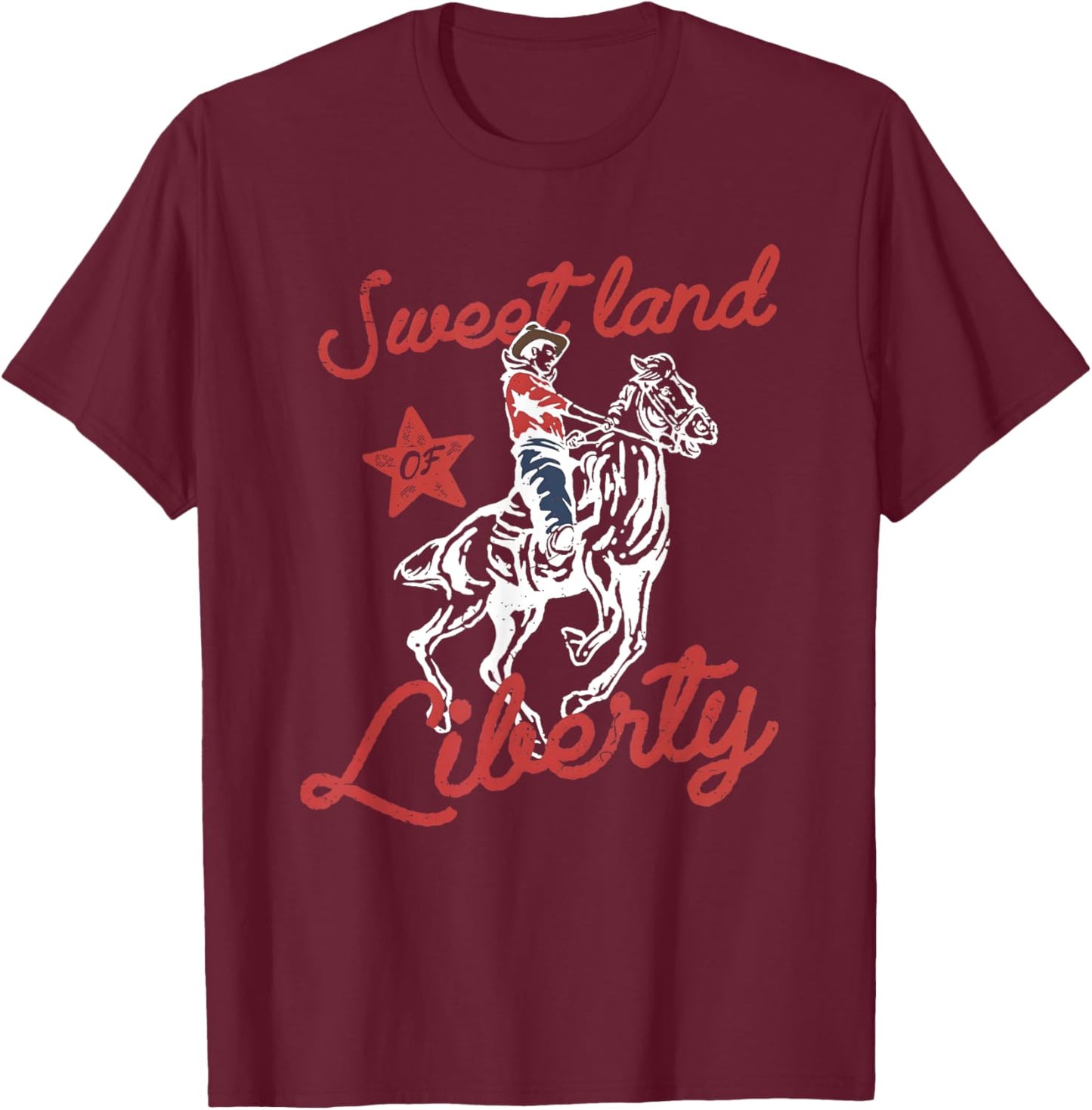Sweet Land of Liberty T-Shirt - T-Shirt | Maroon