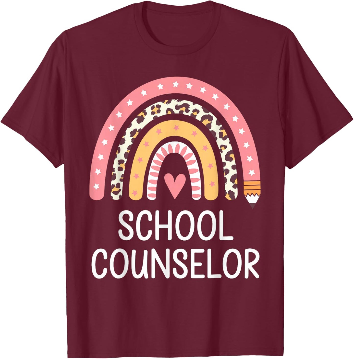 School Counselor T-Shirt - T-Shirt | Maroon