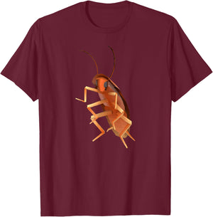 Funny Dancing Cockroach Memes T-Shirt - T-Shirt | Maroon
